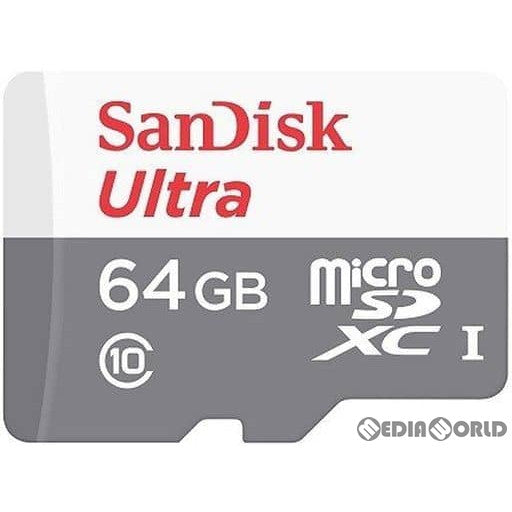 【中古即納】[ACC][Switch] microSDXCカード(マイクロSDXCカード) ウルトラ 64GB UHS-I Class10 sandisk(SDSQUNR-064G-GN3MN)(20140228)