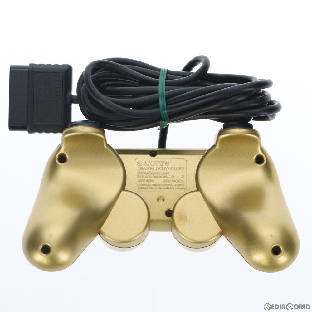 【中古即納】[ACC][PS2] アナログコントローラ デュアルショック2(DUALSHOCK2) ゴールド SCE(SCPH-10010)(20031204)