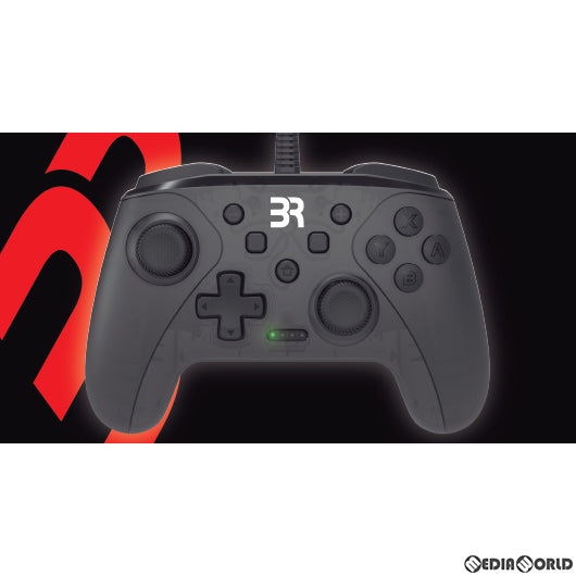 【新品】【お取り寄せ】[ACC][Switch] Switch用(スイッチ用) 有線コントローラTA ブラック ブレア(BR-0027)(20220131)
