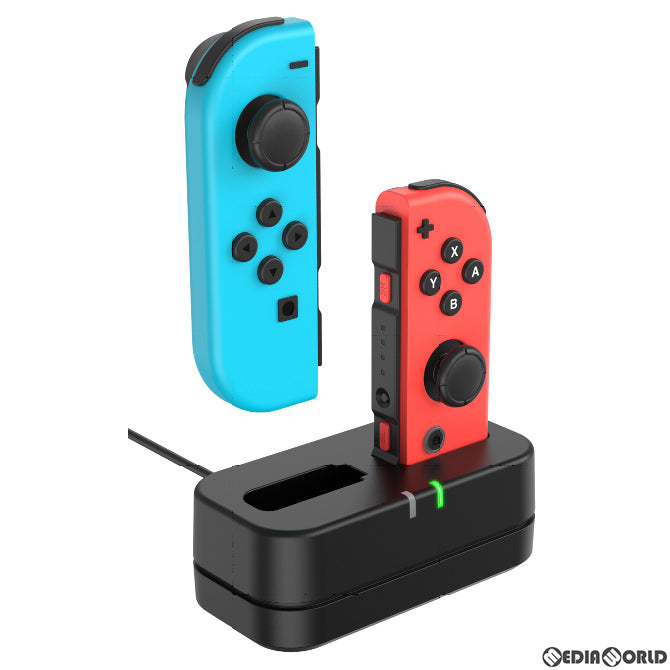【新品】【お取り寄せ】[ACC][Switch] CYBER・コントローラー充電スタンド(SWITCH Joy-Con用/スイッチ ジョイコン用) ブラック サイバーガジェット(CY-NSJCCS-BK)(20220831)