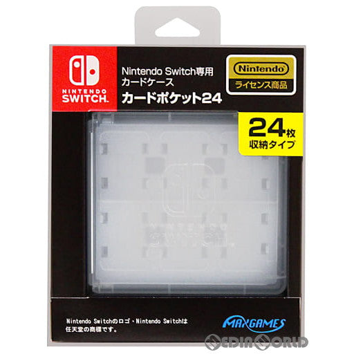 【中古即納】[ACC][Switch] Nintendo Switch専用(ニンテンドースイッチ専用) カードケース カードポケット24 ホワイト 任天堂ライセンス商品 マックスゲームズ(HACF-02WH)(20170303)