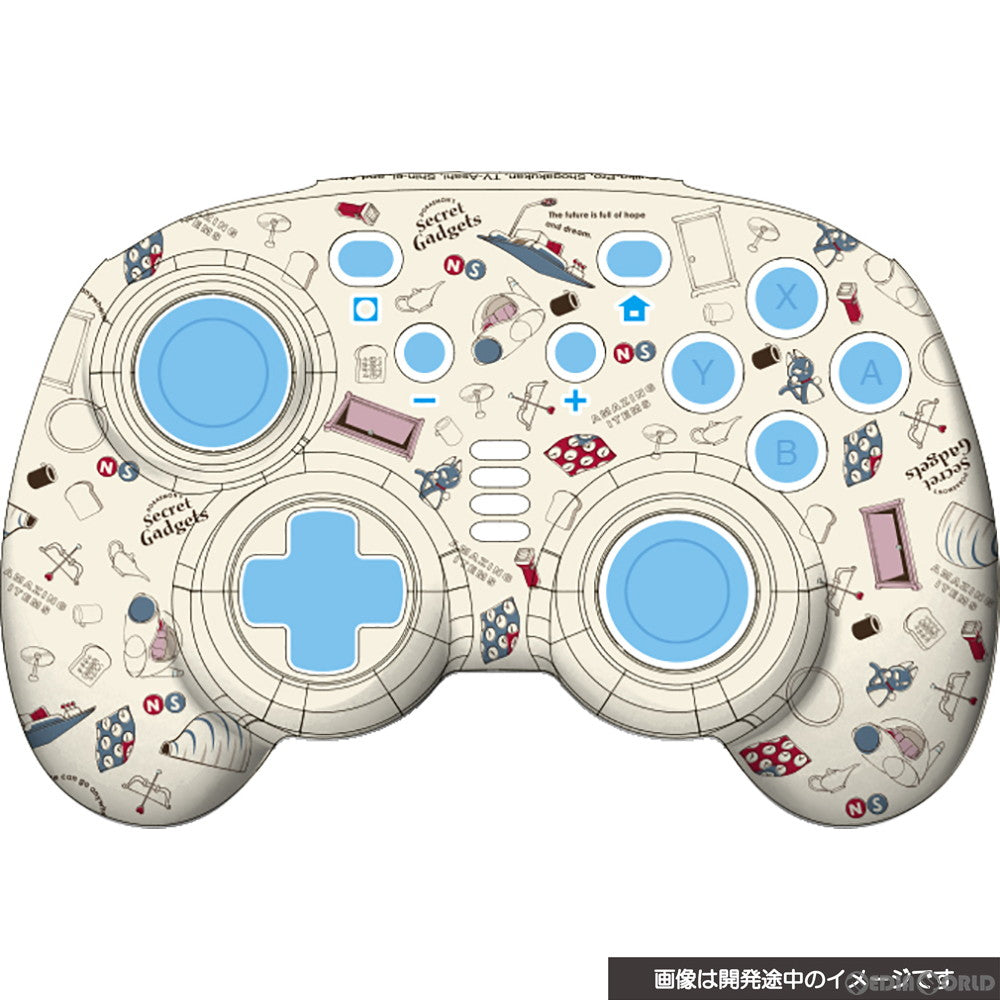 【新品】【お取り寄せ】[ACC][Switch] CYBER・ドラえもん ジャイロコントローラー ミニ 無線タイプ(SWITCH/SWITCH 有機EL用)(スイッチ/スイッチ 有機EL用) ひみつ道具 サイバーガジェット(CY-DRNSGYCM-HD)(20220731)
