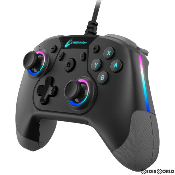 【新品】【お取り寄せ】[ACC][Switch] CYBER・ゲーミングコントローラー HG 有線タイプ(SWITCH用)(スイッチ用) ブラック サイバーガジェット(CY-NSOGCWD-BK)(20221010)