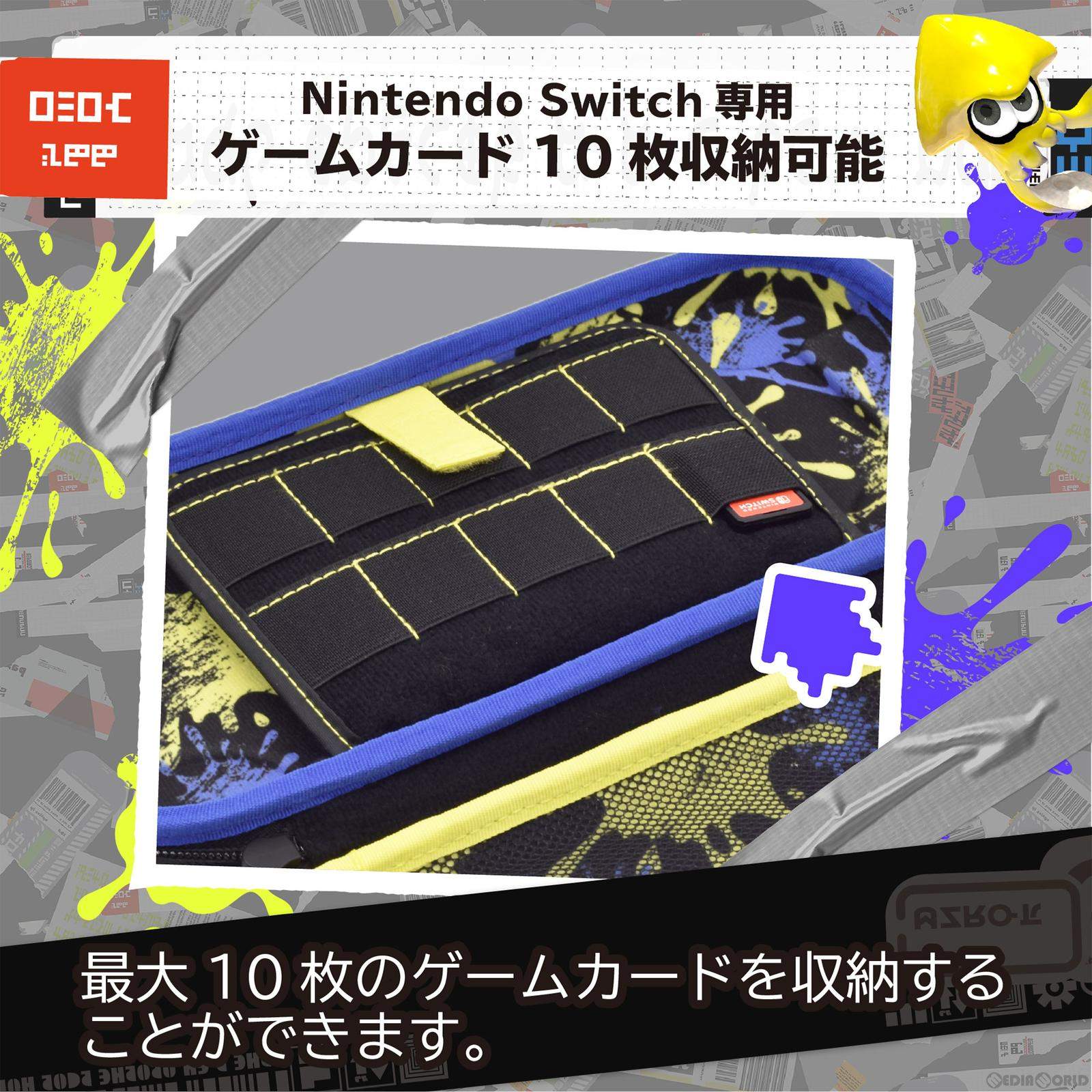 【中古即納】[ACC][Switch] スプラトゥーン3 ハイブリッドポーチ for Nintendo Switch(ニンテンドースイッチ) 任天堂ライセンス商品 HORI(NSW-405)(20220930)