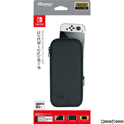 【中古即納】[ACC][Switch] Nintendo Switch(ニンテンドースイッチ)ファミリー対応 コンビネーションポーチ ブラック 任天堂ライセンス商品 マックスゲームズ(HEGP-09BK)(20221028)