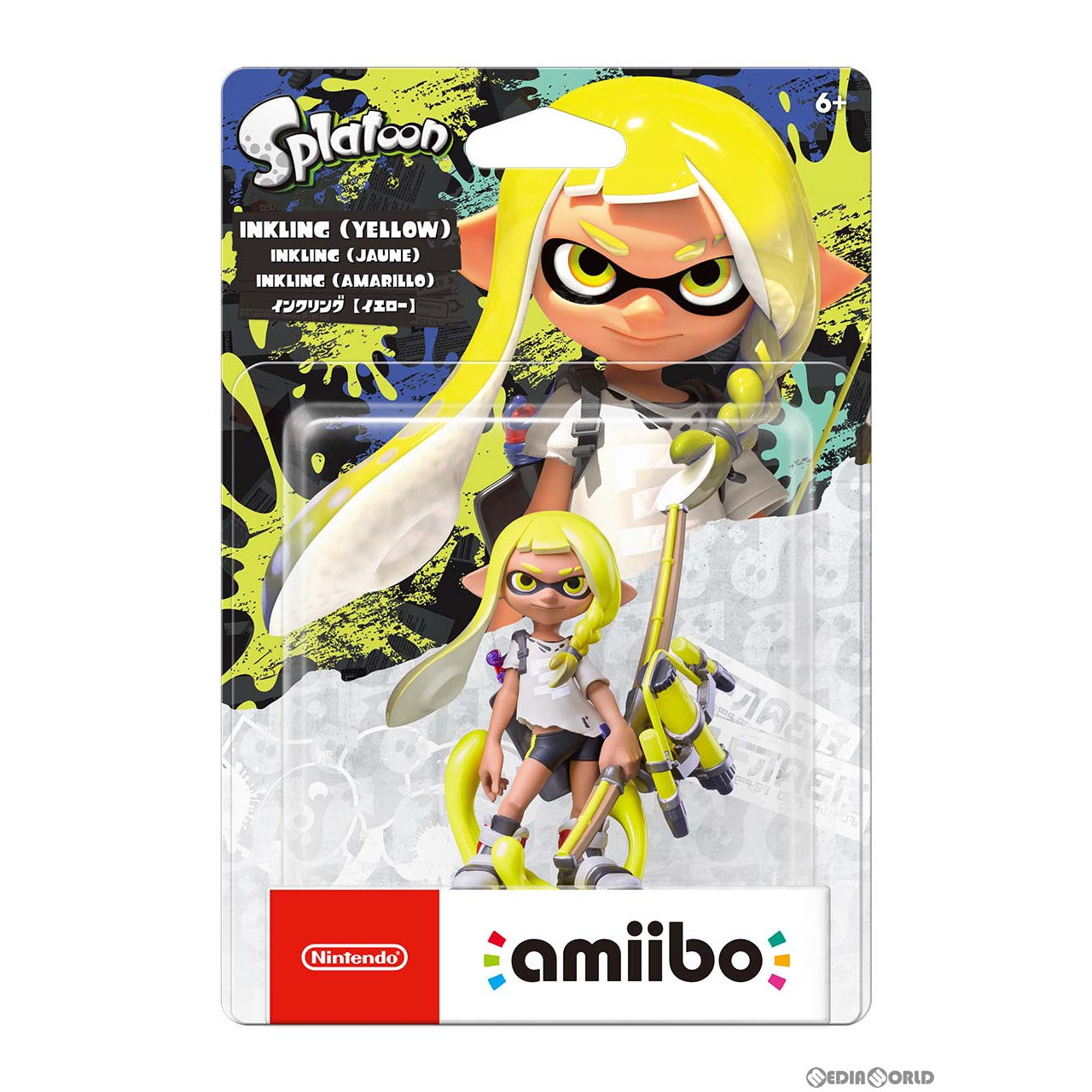 【中古即納】[ACC][Switch] amiibo(アミーボ) インクリング【イエロー】(スプラトゥーンシリーズ) 任天堂(NVL-C-AEAS)(20221111)