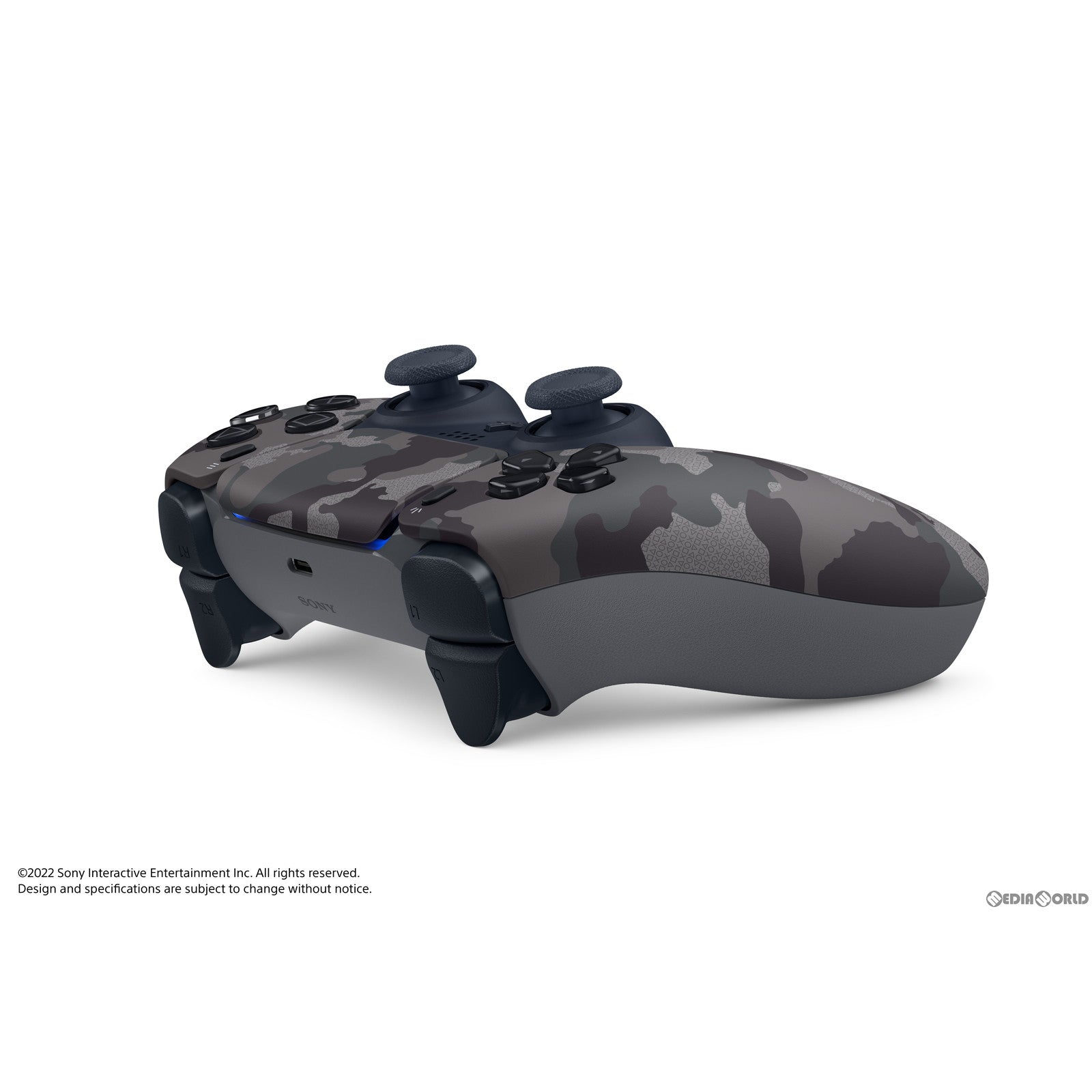 【新品即納】[ACC][PS5] DualSense&trade;(デュアルセンス) ワイヤレスコントローラー グレー カモフラージュ SIE(CFI-ZCT1J06) (20221014)