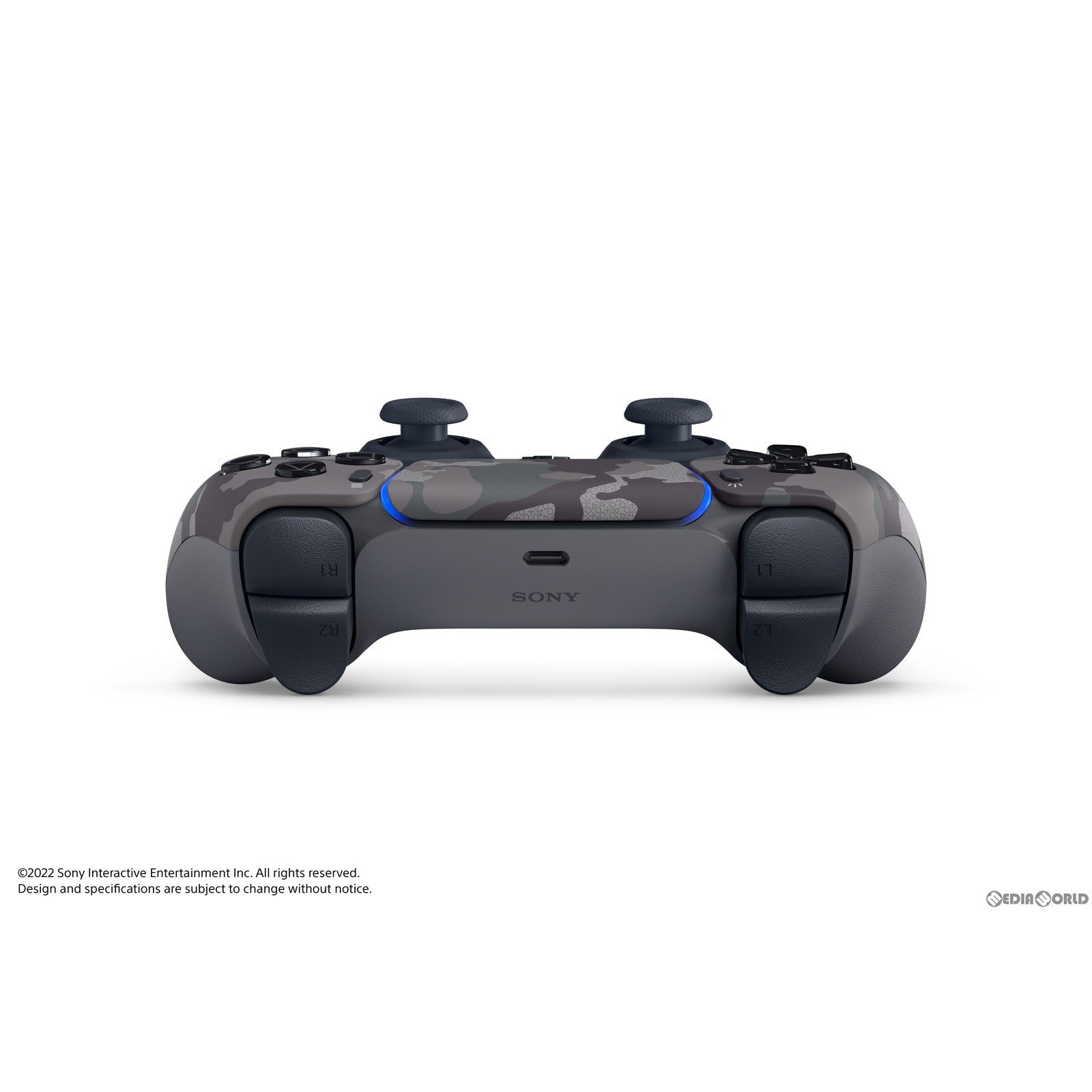 【新品即納】[ACC][PS5] DualSense&trade;(デュアルセンス) ワイヤレスコントローラー グレー カモフラージュ SIE(CFI-ZCT1J06) (20221014)
