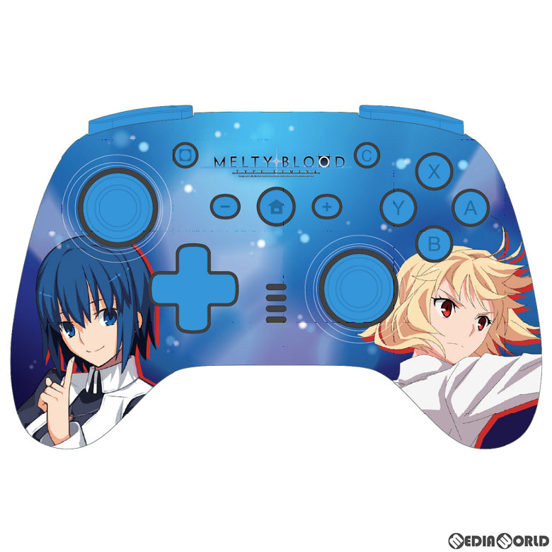 【新品】【お取り寄せ】[ACC][Switch] メルティブラッド(MELTY BLOOD) ワイヤレスコントローラー(SWITCH/SWITCH 有機EL用) アルクェイド・ブリュンスタッド & シエル サイバーガジェット(T2-SWWLC-AC)(20221210)