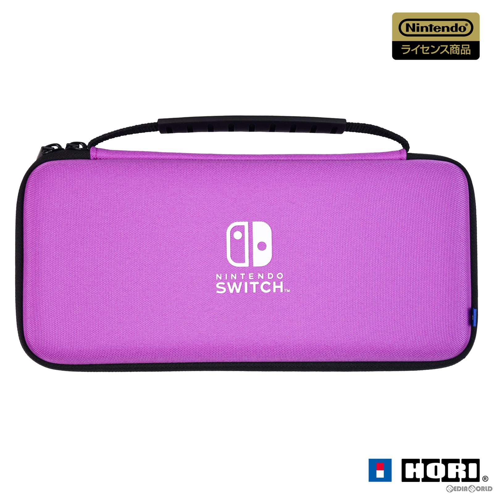 【新品】【お取り寄せ】[ACC][Switch]スリムハードポーチ プラス for Nintendo Switch(ニンテンドースイッチ) パープル 任天堂ライセンス商品 HORI(NSW-824)(20221231)