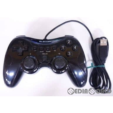 【中古即納】[ACC][ETC] 12ボタン アナログ / デジタルUSBゲームパッド (ブラック) ELECOM(JC-U2912FBK)(20090325)