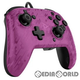 【中古即納】[ACC][Switch] Gaming Faceoff Deluxe + audio Wired Controller Purple Camo ニンテンドー スイッチ 有線コントローラー(20190711)