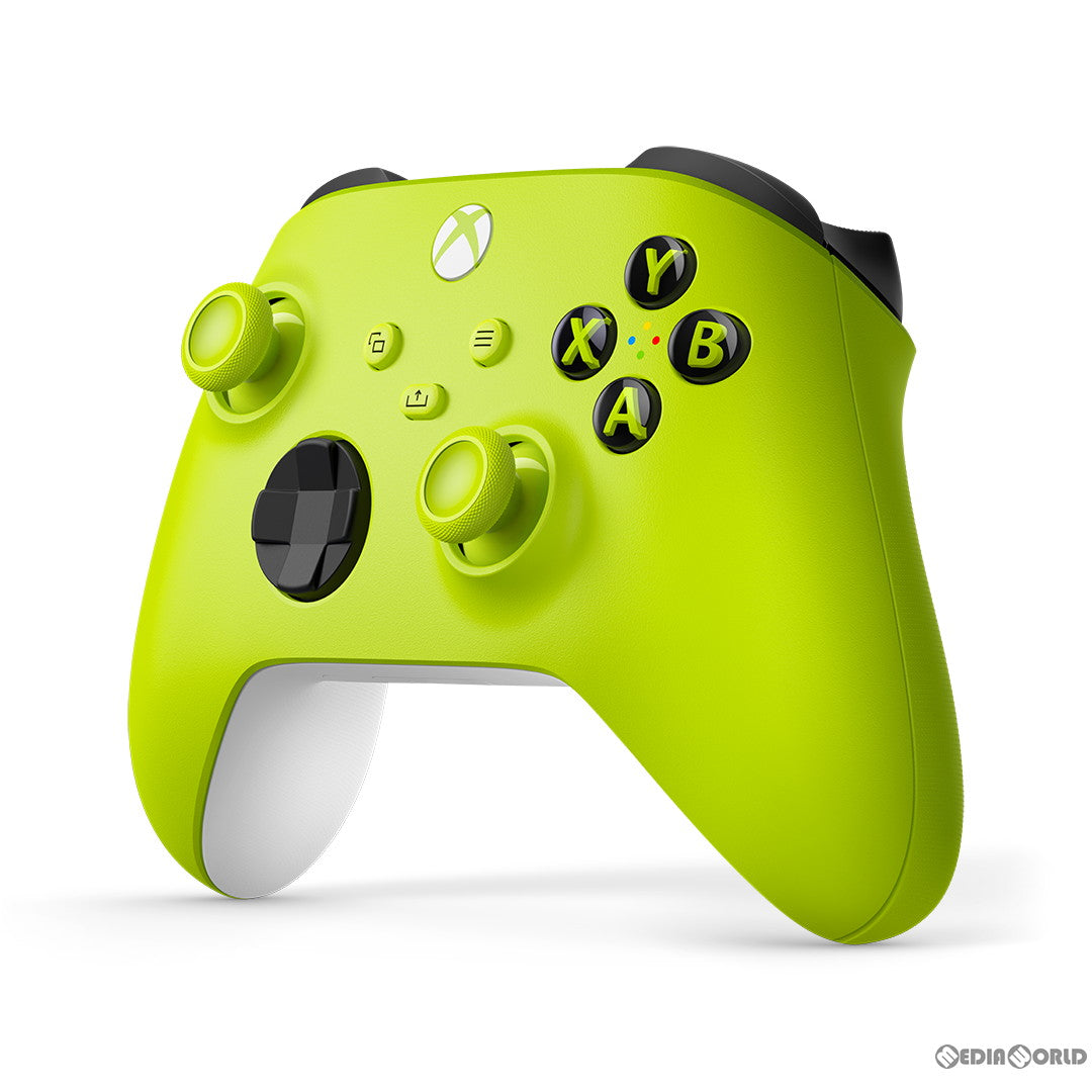 【中古即納】[お得品][表紙説明書なし][ACC][XboxX/S] Xbox ワイヤレスコントローラー(エレクトリックボルト) 日本マイクロソフト(QAU-00023)(20230331)