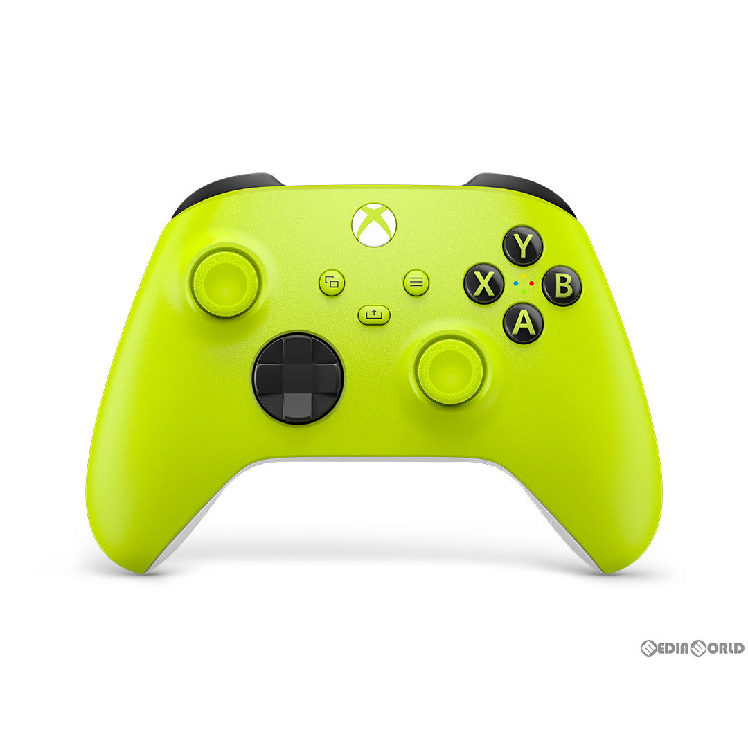 【中古即納】[お得品][表紙説明書なし][ACC][XboxX/S] Xbox ワイヤレスコントローラー(エレクトリックボルト) 日本マイクロソフト(QAU-00023)(20230331)