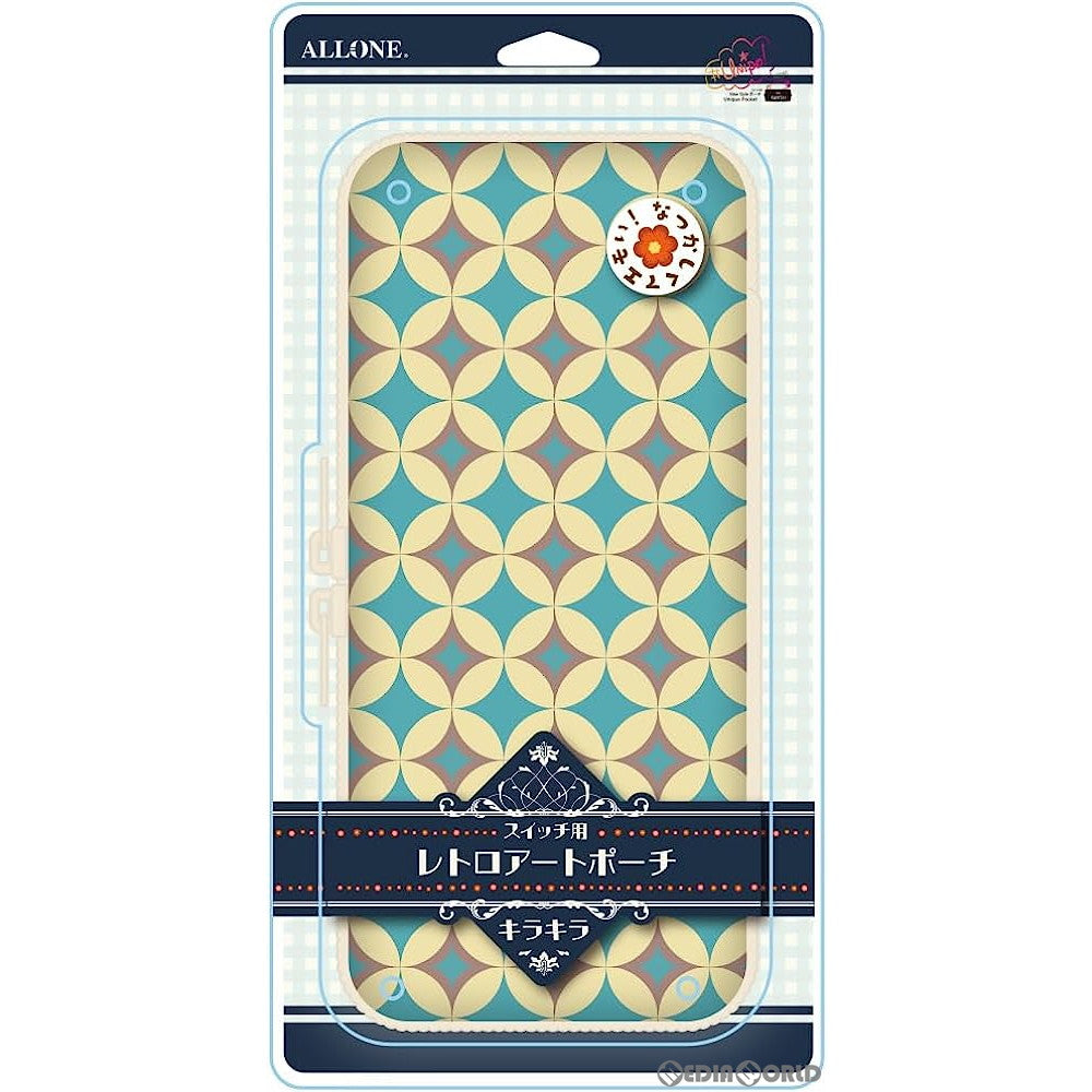【新品】【お取り寄せ】[ACC][Switch] SWITCH用(スイッチ用) EVAポーチ レトロアートシリーズ キラキラ アローン(ALG-NSRPK)(20230615)