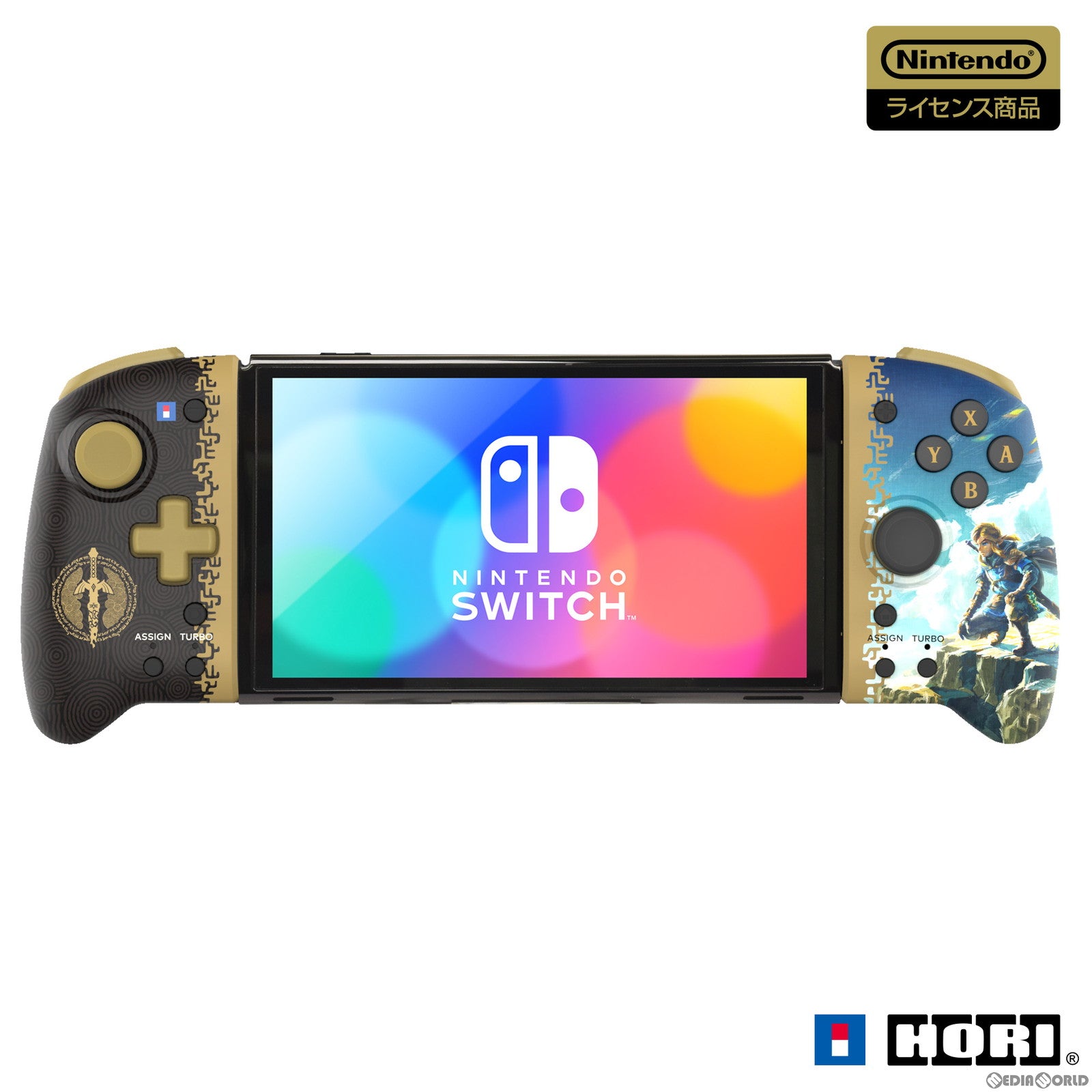 【中古即納】[ACC][Switch] ゼルダの伝説 ティアーズ オブ ザ キングダム グリップコントローラー for Nintendo Switch(ニンテンドースイッチ) 任天堂ライセンス商品 HORI(NSW-432)(20230727)