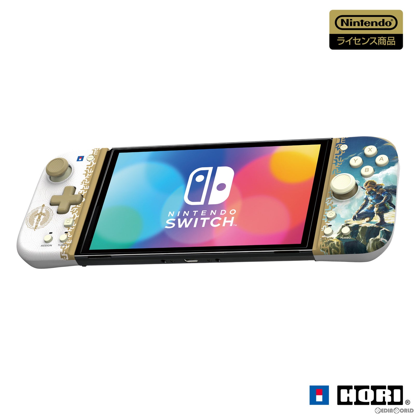 【新品即納】[ACC][Switch] ゼルダの伝説 ティアーズ オブ ザ キングダム グリップコントローラー Fit for Nintendo Switch(ニンテンドースイッチ) 任天堂ライセンス商品 HORI(NSW-433) (20230727)