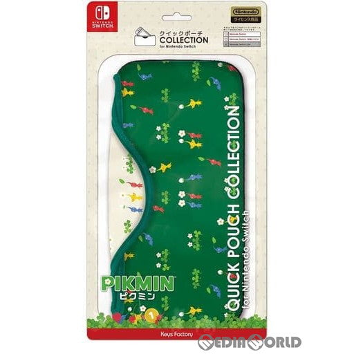【新品即納】[ACC][Switch] クイックポーチ COLLECTION for Nintendo Switch(ニンテンドースイッチ) (ピクミン) 任天堂ライセンス商品 キーズファクトリー(CQP-016-1) (20230721)