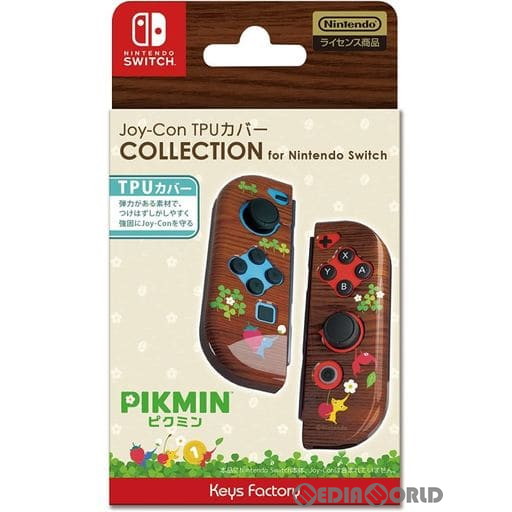 【新品即納】[ACC][Switch] Joy-Con TPUカバー COLLECTION for Nintendo Switch(ジョイコン TPUカバー コレクション for ニンテンドースイッチ) (ピクミン) Type-A 任天堂ライセンス商品 キーズファクトリー(CJT-004-1) (20230721)