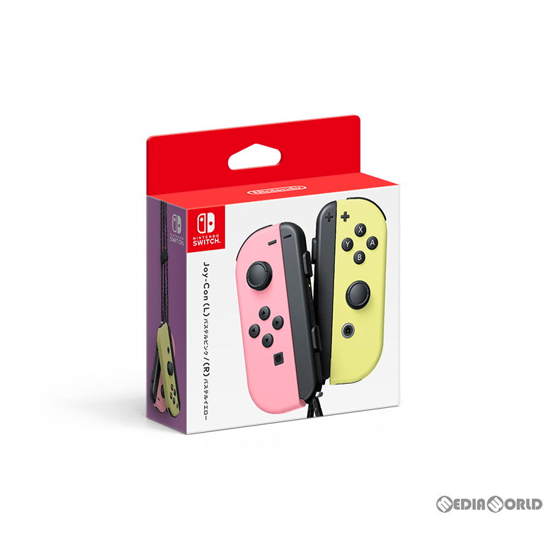 【新品即納】[ACC][Switch] Joy-Con(L) パステルピンク/(R) パステルイエロー(ジョイコンL パステルピンク/R パステルイエロー) 任天堂(HAC-A-JAVAF) (20230630)