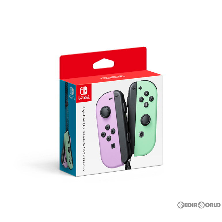 【新品】【お取り寄せ】[ACC][Switch]Joy-Con(L) パステルパープル/(R) パステルグリーン(ジョイコンL パステルパープル/R パステルグリーン) 任天堂(HAC-A-JAWAF)(20230630)