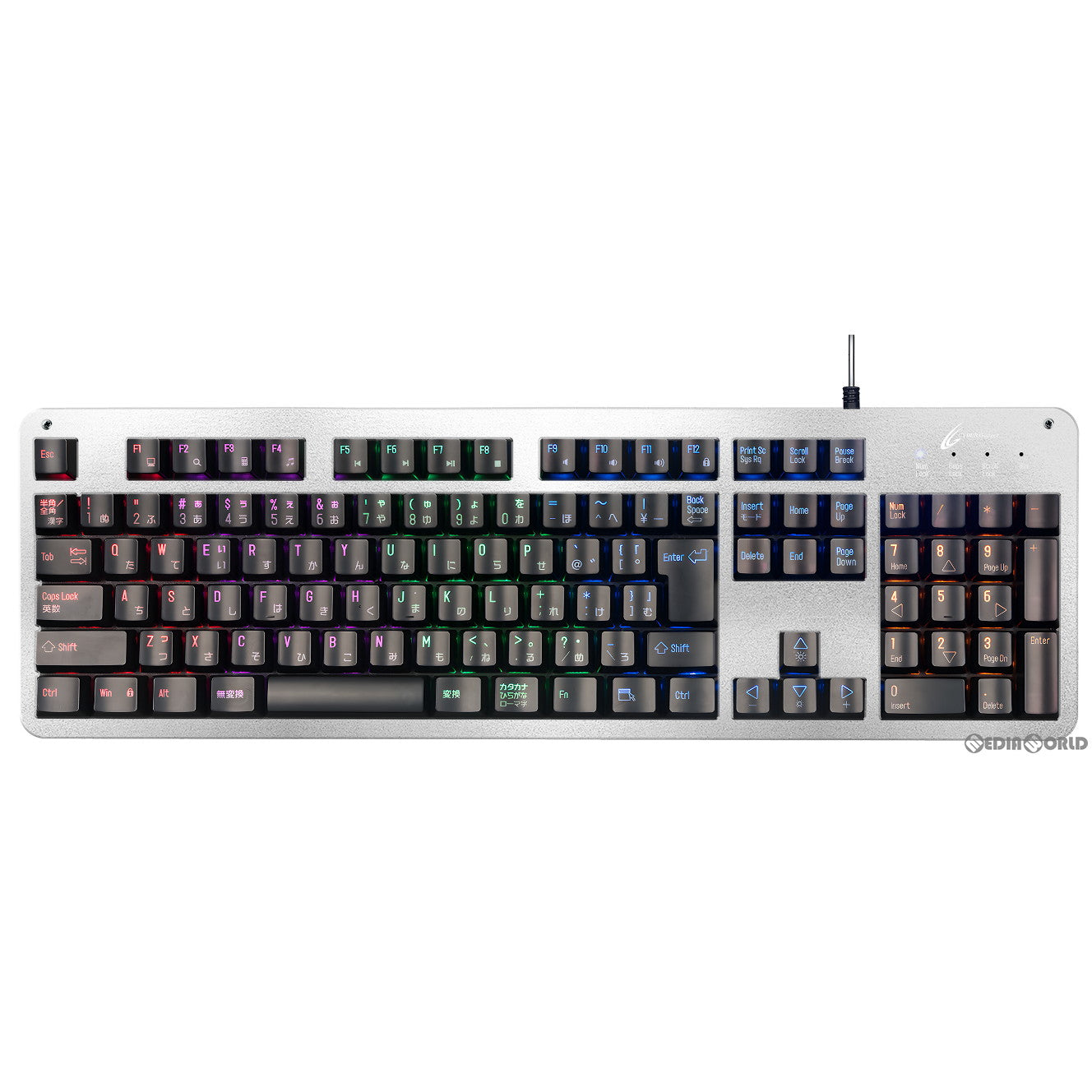 【新品】【お取り寄せ】[ACC][PS5] CYBER・ゲーミングキーボード 静音【メカニカルタイプ】(PS5/SWITCH用) サイバーガジェット(CY-P5GMKBSR-SL)(20230930)