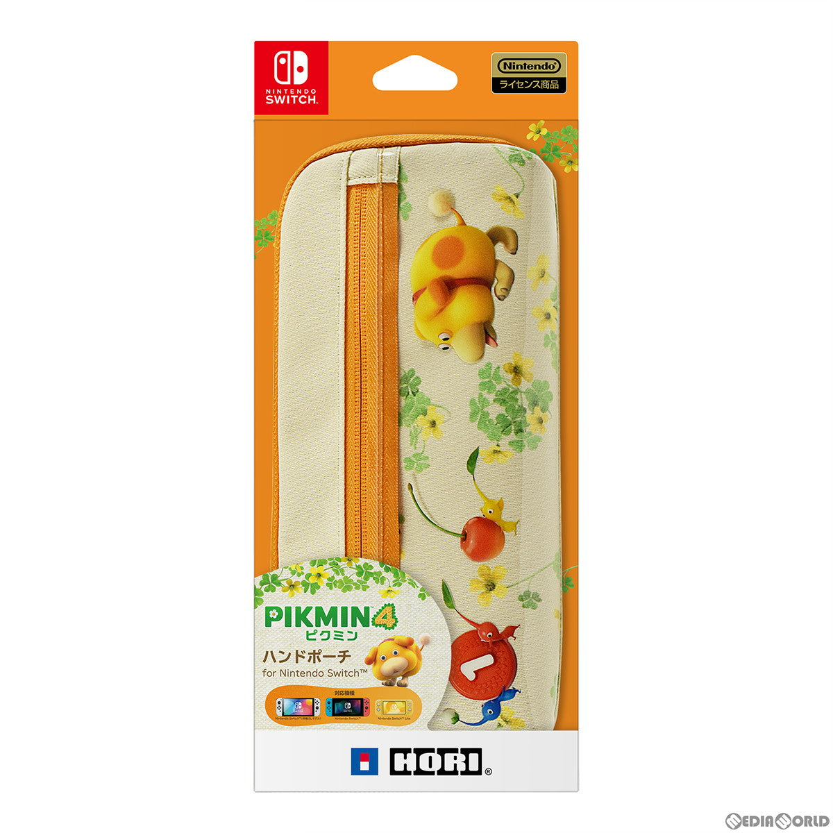 【新品即納】[ACC][Switch] ピクミン4 ハンドポーチ for Nintendo Switch(ニンテンドースイッチ) 任天堂ライセンス商品 HORI(NSW-491) (20230721)
