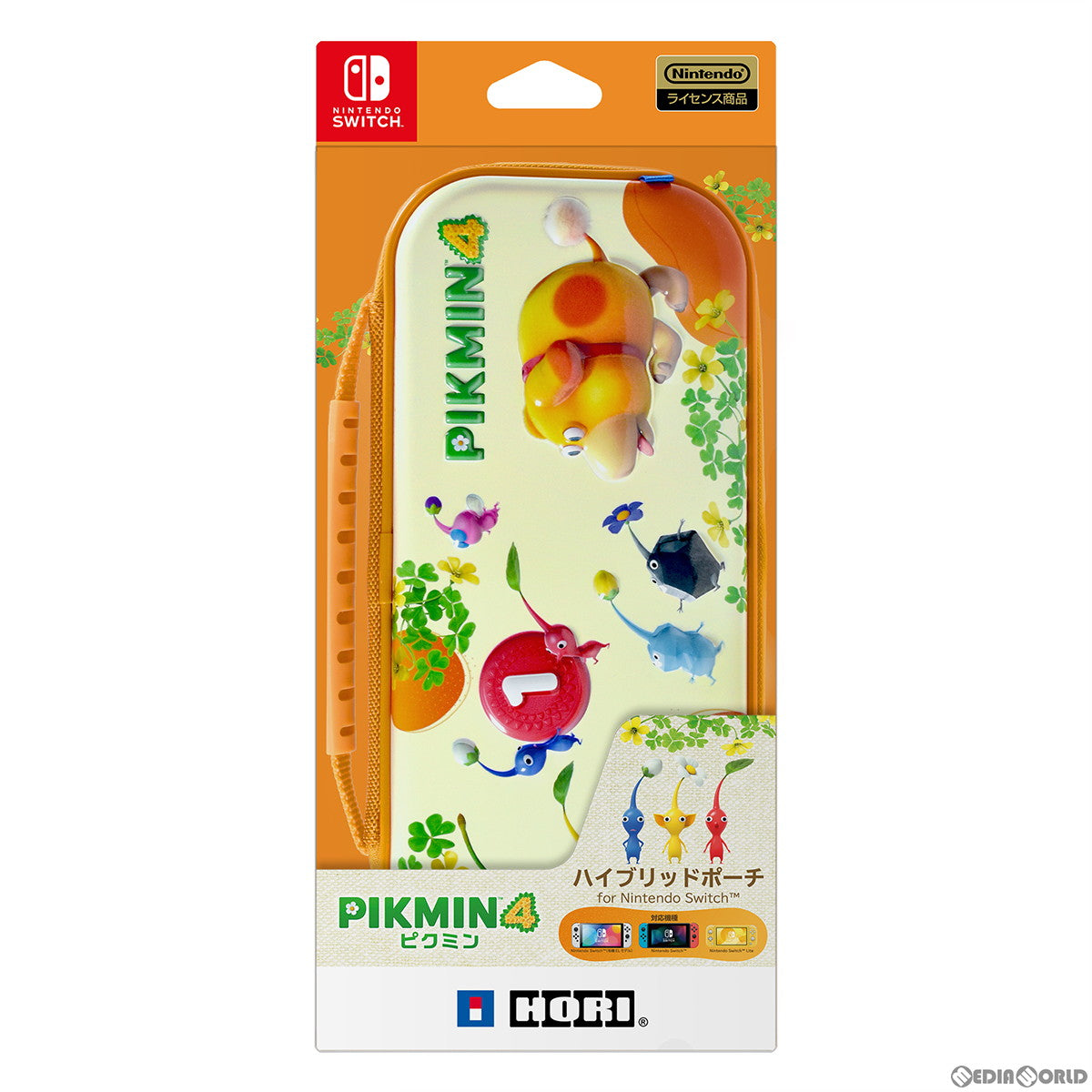 【新品即納】[ACC][Switch] ピクミン4 ハイブリッドポーチ for Nintendo Switch(ニンテンドースイッチ) 任天堂ライセンス商品 HORI(NSW-492) (20230721)