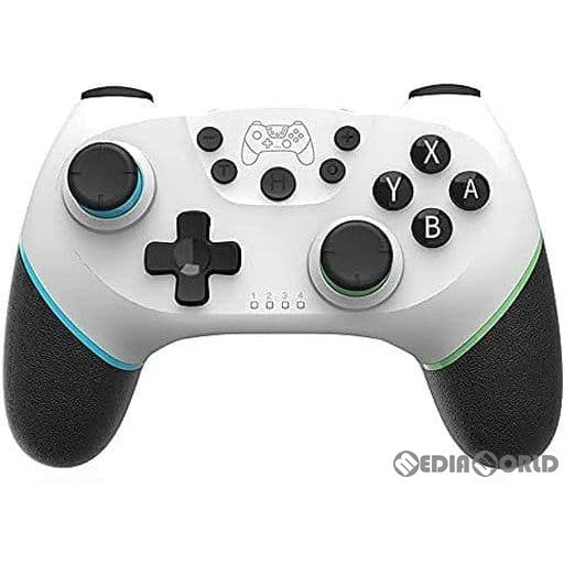 【中古即納】[ACC][Switch] Wireless Controller For Switch(ワイヤレス コントローラー フォー スイッチ) Nintendo Switch Proコントローラー互換品 ホワイト ノーブランド(SW001) (20210131)