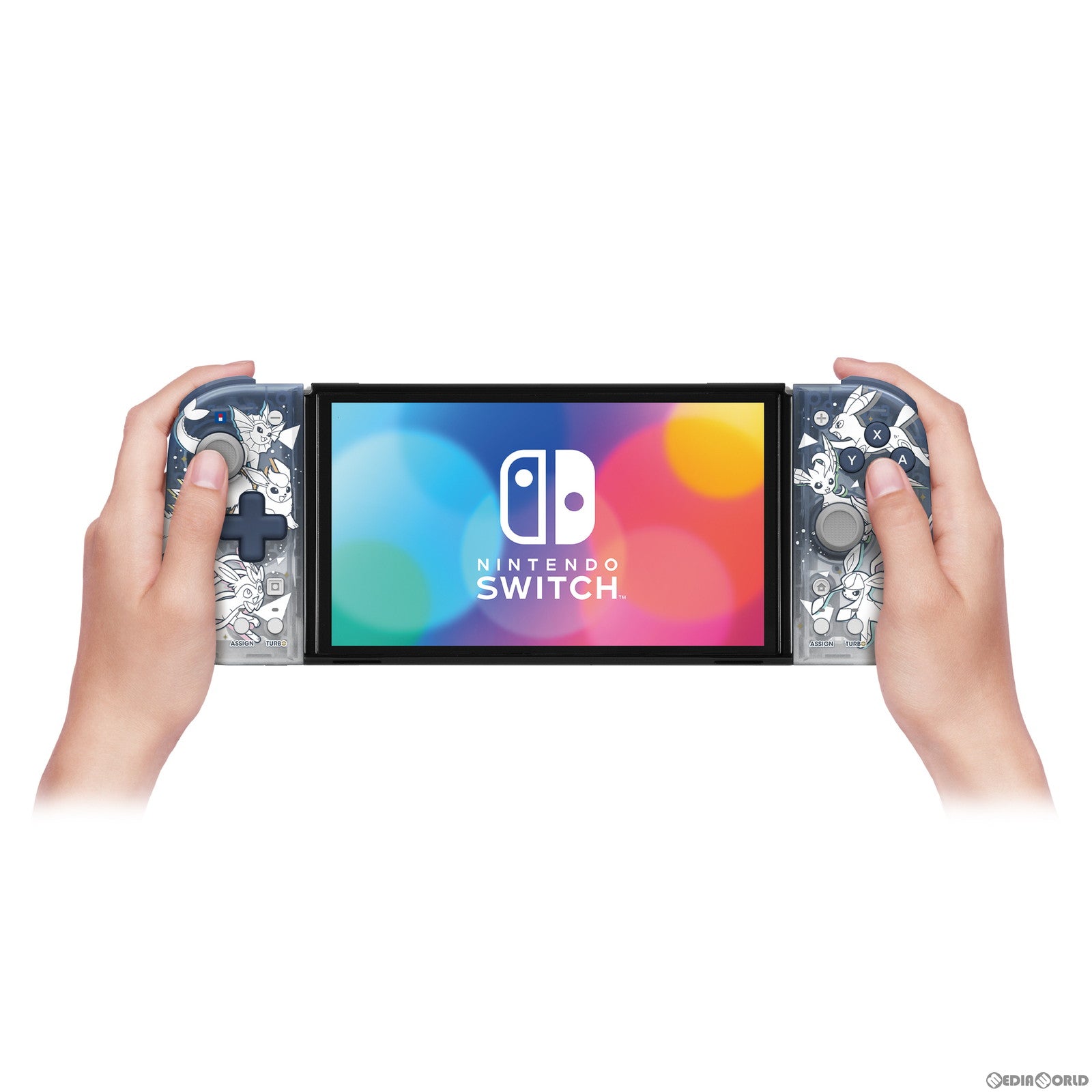 【中古即納】[ACC][Switch] ポケットモンスター グリップコントローラーFit アタッチメントセット for Nintendo Switch(ニンテンドースイッチ)/PC イーブイ&フレンズ 任天堂ライセンス商品 HORI(NSW-453)(20230930)