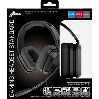 【新品即納】[ACC][PS5] CYBER・ゲーミングヘッドセット スタンダード(PS5/SWITCH(スイッチ) /PC用) ブラック サイバーガジェット(CY-GHSS-BK) (20231130)