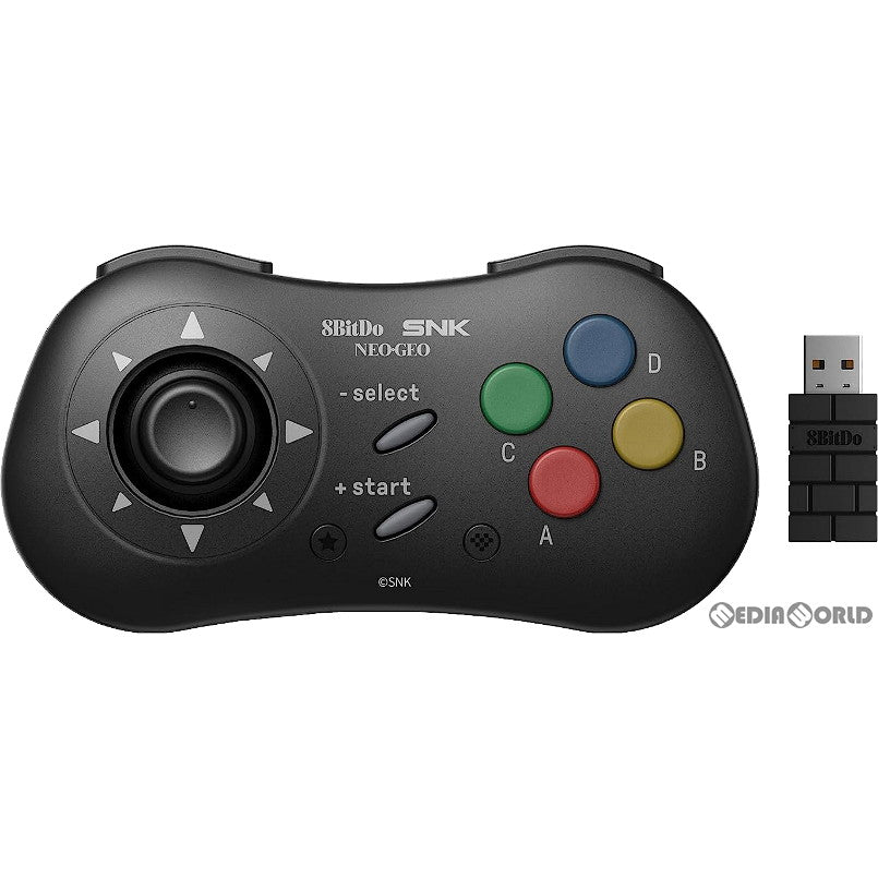 【新品】【お取り寄せ】[ACC][NG] 8BitDo NEOGEO Wireless Controller(8ビットドゥ ネオジオ ワイヤレス コントローラー) ブラック SNKライセンス商品 サイバーガジェット(CY-8BDNWC-BK)(20230920)