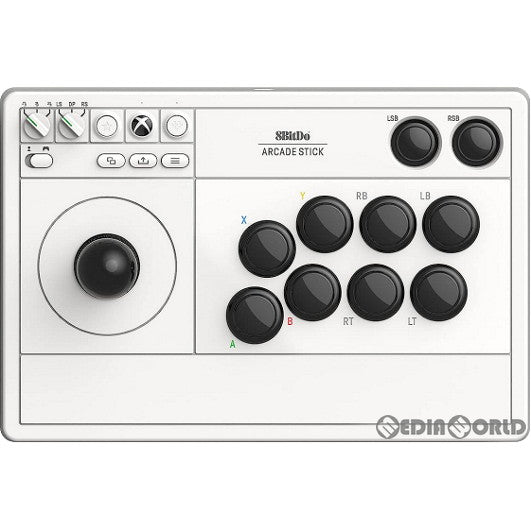 【新品】【お取り寄せ】[ACC][XboxX/S] 8BitDo Arcade Stick(8ビットドゥ アーケードスティック) for Xbox ホワイト マイクロソフトライセンス商品 サイバーガジェット(CY-8BDASX-WH)(20230920)