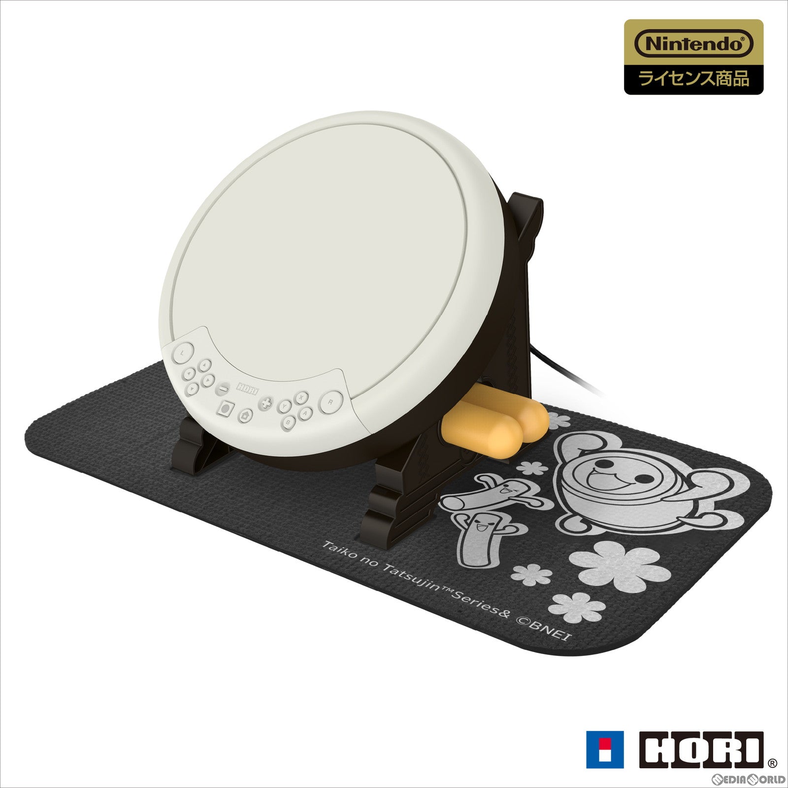 【中古即納】[ACC][Switch] 太鼓の達人専用コントローラー 太鼓とバチ for Nintendo Switch(ニンテンドースイッチ) 豪華セット 任天堂ライセンス商品 HORI(NSW-430)(20231026)