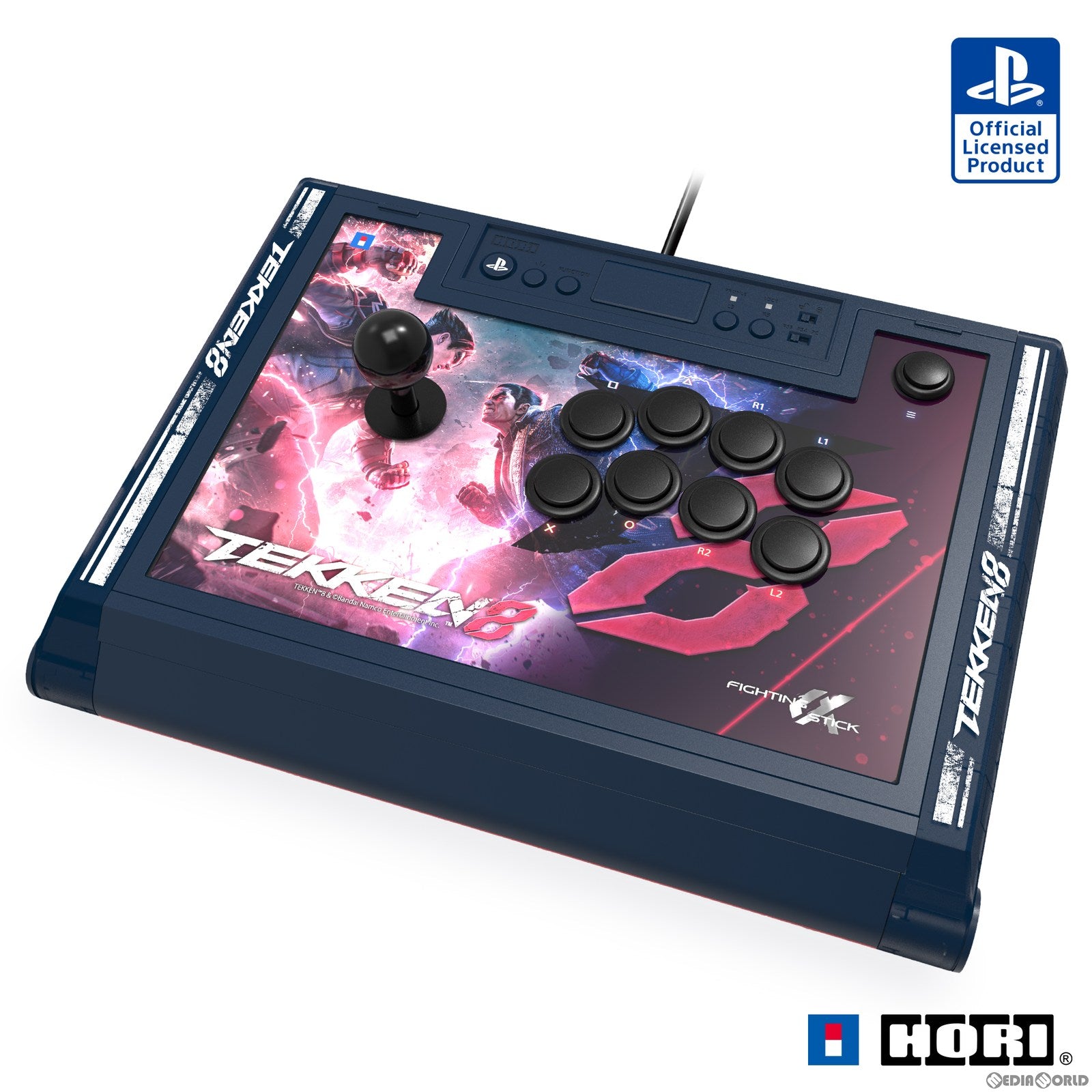 【新品即納】[ACC][PS5] TEKKEN8 ファイティングスティックα for PlayStation5/PlayStation4/PC ソニーライセンス商品 HORI(SPF-037) (20240126)