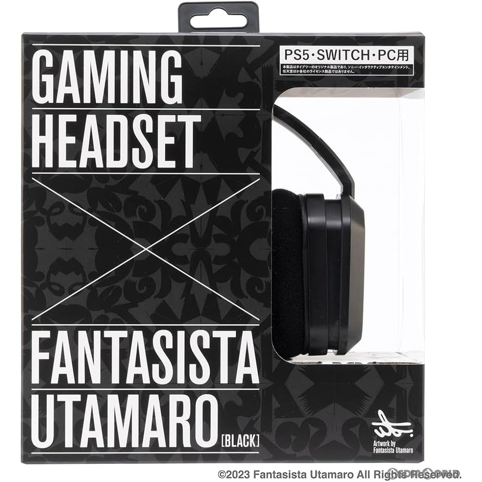 【新品即納】[ACC][PS5] GAMING HEADSET×FANTASISTA UTAMARO(ゲーミングヘッドセット ファンタジスタ歌磨呂) ブラック タイプツー(T2-FUHS-BK) (20231228)