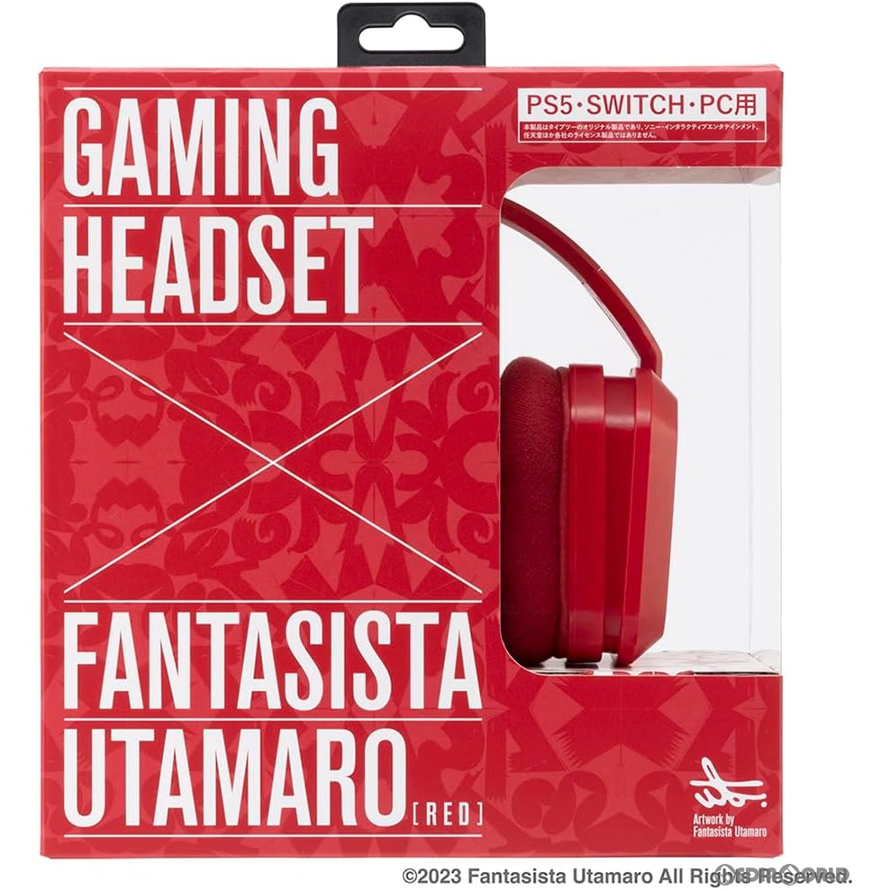 【新品】【お取り寄せ】[ACC][PS5] GAMING HEADSET×FANTASISTA UTAMARO(ゲーミングヘッドセット ファンタジスタ歌磨呂) レッド タイプツー(T2-FUHS-RD)(20231228)