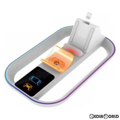 【新品即納】[ACC][PS5] PSポータル リモートプレーヤー用 LEDライト付き充電スタンド(Withデュアルセンス) アローン(ALG-PSRPLEDSDS) (20240120)