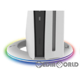 【新品即納】[ACC][PS5] PS5用 ゲーミング縦置きスタンド(ホワイト) アンサー(ANS-PSV037WH) (20240220)