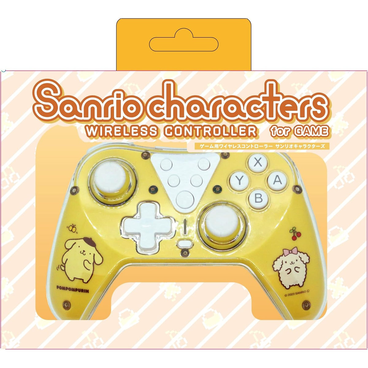 【新品】【お取り寄せ】[ACC][Switch] ゲーム用ワイヤレスコントローラー #Unipo(ユニポ) サンリオキャラクターズ ポムポムプリン アローン(ALG-NSWCUSPU)(20240215)