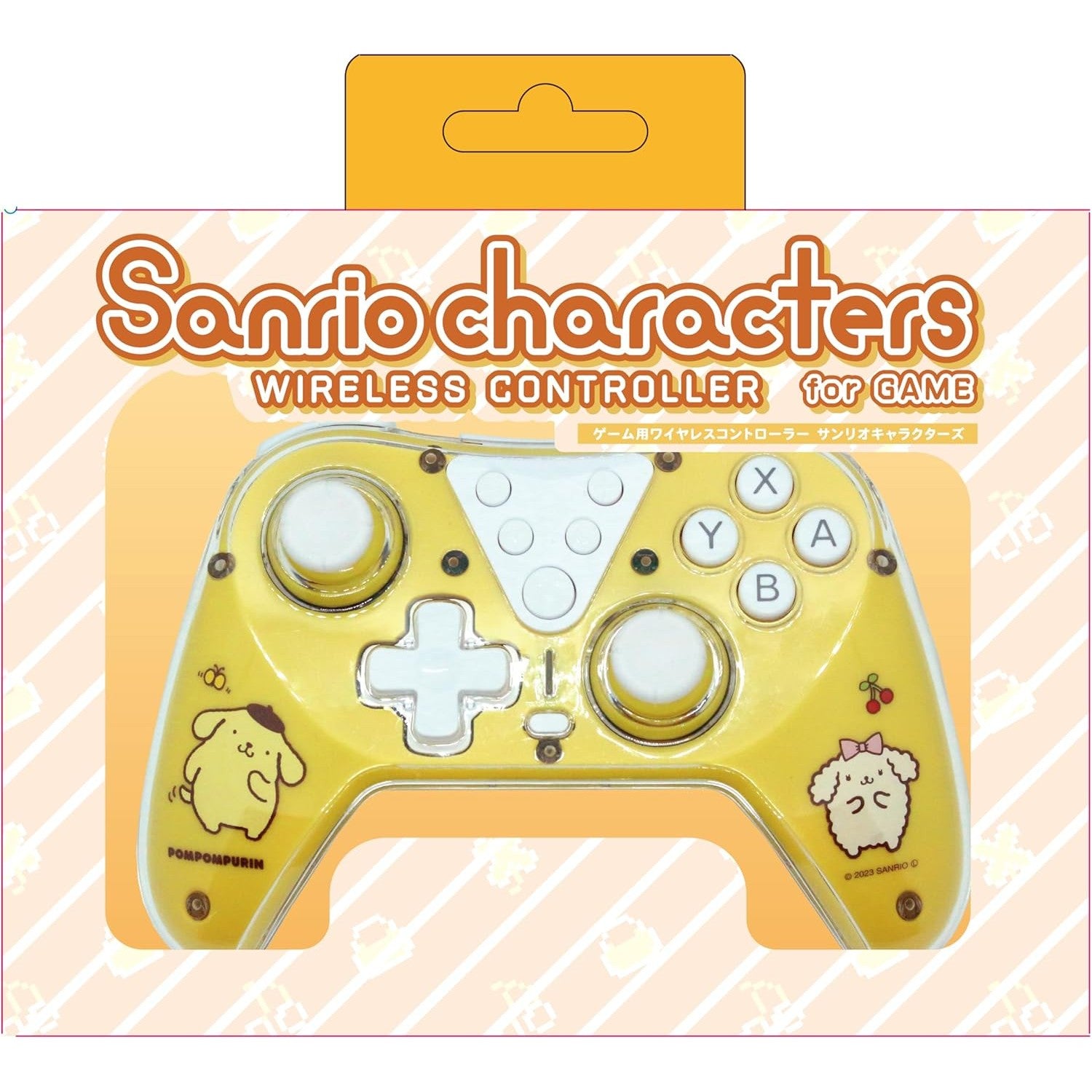 【新品】【お取り寄せ】[ACC][Switch] ゲーム用ワイヤレスコントローラー #Unipo(ユニポ) サンリオキャラクターズ ポムポムプリン アローン(ALG-NSWCUSPU)(20240215)