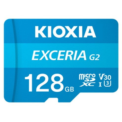 【中古即納】[ACC][Switch] EXCERIA(エクセリア) G2 microSDXC(マイクロSDXC) UHS-I メモリカード 128GB ライトブルー KIOXIA(KMU-B128G)(20220723)