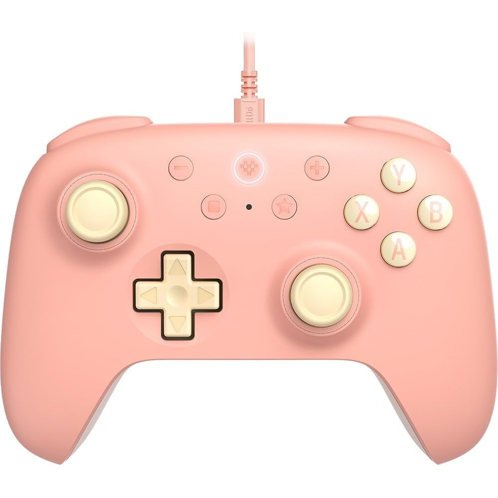 【新品】【お取り寄せ】[ACC][Switch] 8BitDo Ultimate 2C Wired Controller(8ビットドゥ アルティメット 2C ワイヤード コントローラー) Peach(ピーチ) サイバーガジェット(CY-8BDU2CWD-PE)(20241120)