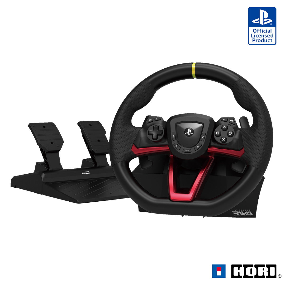 【新品即納】[ACC][PS5] ワイヤレスレーシングホイールAPEX(エーペックス) for PlayStation5 PlayStation4 WindowsPC ソニーライセンス商品 HORI(SPF-022) (20241024)