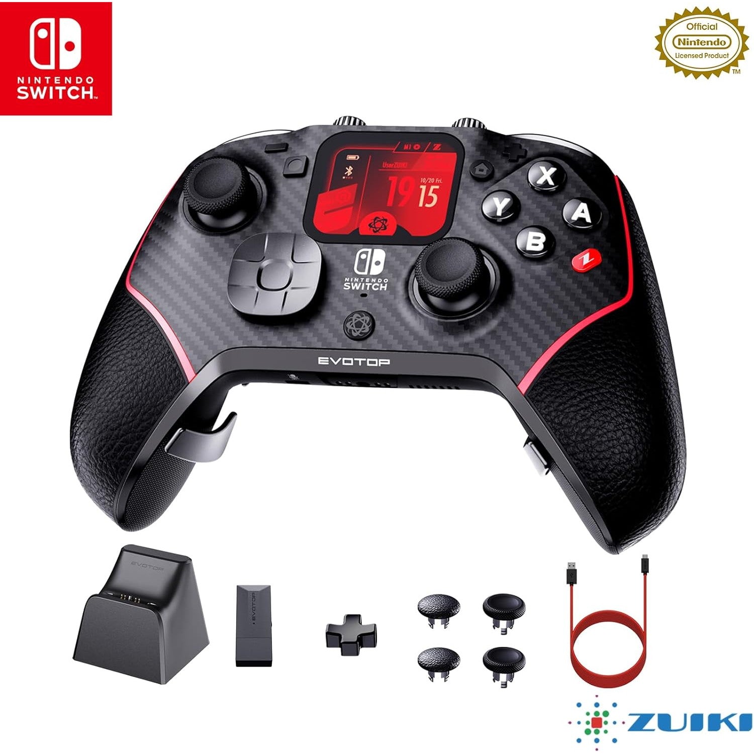 【新品】【お取り寄せ】[ACC][Switch] EVOTOP(Black)(エヴォトップ ブラック) 任天堂ライセンス商品 瑞起(ZKNS-015-BK)(20241205)