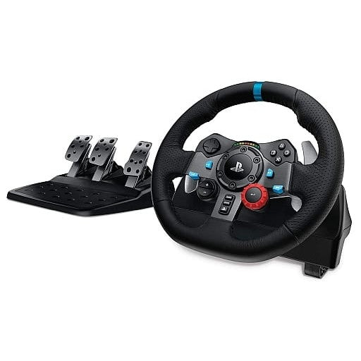 【中古即納】[ACC][PS4] ロジテック G29 Driving Force Racing Wheel(ドライビングフォース レーシングホイール) 北米版 ロジテック(941-000110)(20150218)