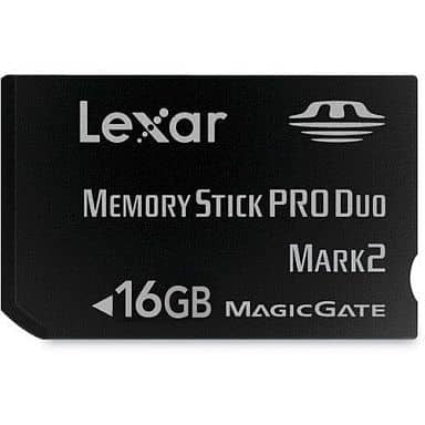 【中古即納】[ACC][PSP] PLATINUM II MemoryStick PRO Duo 16GB(メモリースティックプロデュオ 16GB) 海外パッケージ Lexar(レキサー)(LMSPD16GBCAS)(20120831)