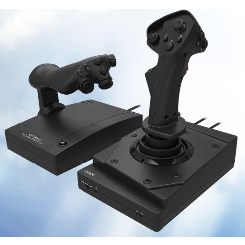 【中古即納】[お得品][表紙説明書なし][ACC][PS4] 『エースコンバット7 スカイズ・アンノウン』対応フライトスティック for PlayStation4 ソニーライセンス商品 HORI(PS4-094)(20190117)