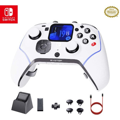 【新品即納】[ACC][Switch] (再販) EVOTOP(White)(エヴォトップ ホワイト) 任天堂ライセンス商品 瑞起(ZKNS-015-WH)(20250410)