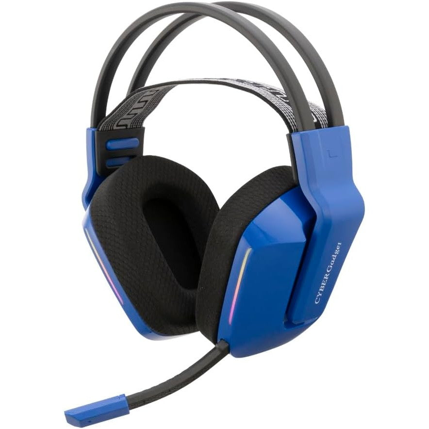 【新品即納】[ACC][PS5] CYBER・ワイヤレスゲーミングヘッドセット(PS5/Switch/PC用) ブルー サイバーガジェット(CY-P5GMWHS-BL)(20250527)